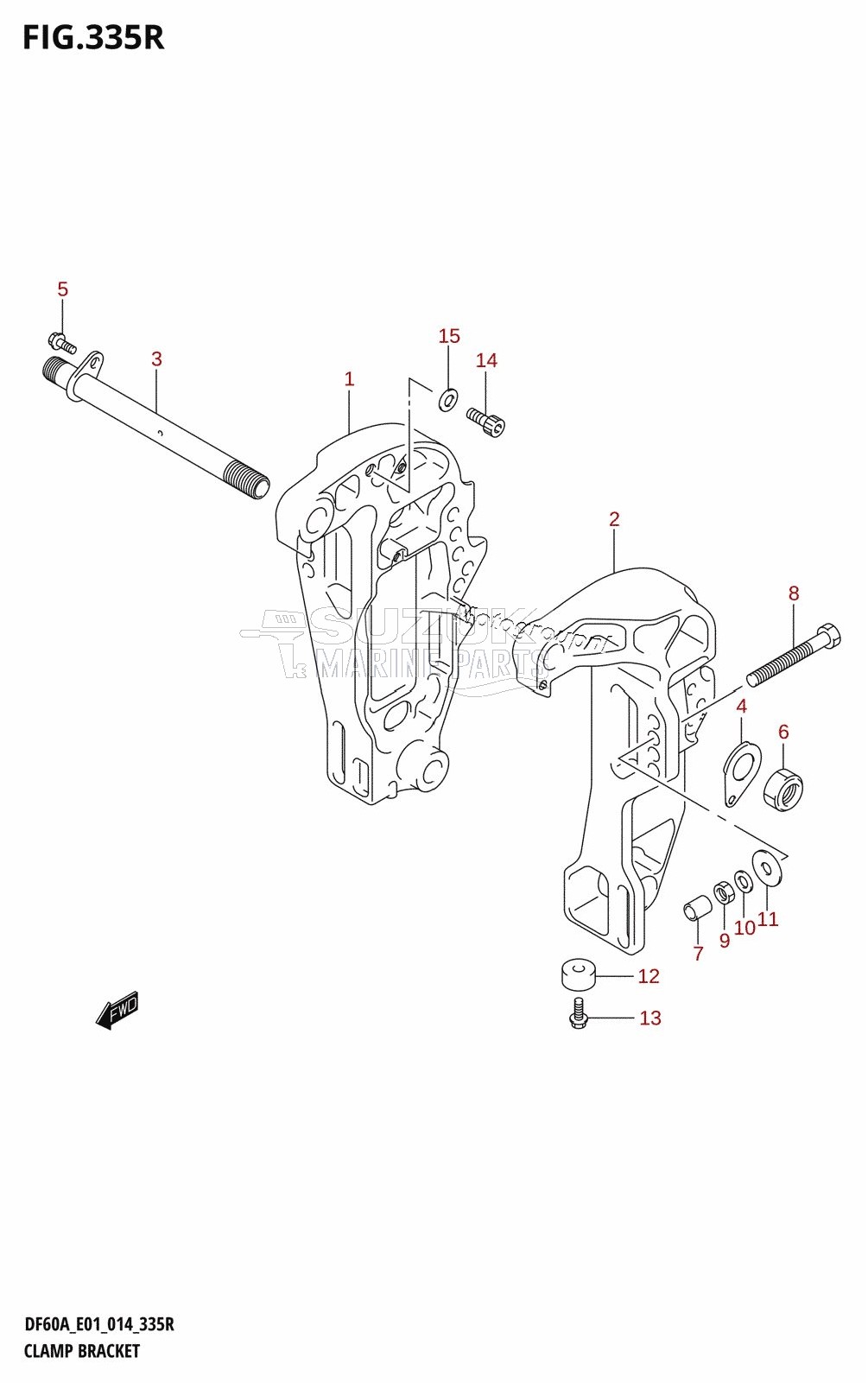 CLAMP BRACKET (DF60AVT:E01)