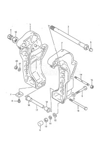 Outboard DT 40 drawing Clamp Bracket (DT40C)