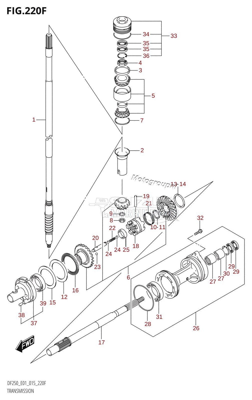 TRANSMISSION (DF225T:E40)