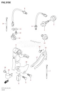 DF175TG From 17502F-610001 (E01 E40)  2016 drawing SENSOR (DF150Z:E01)