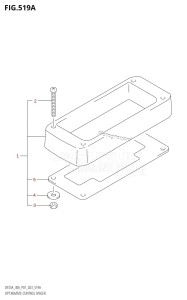 DF30A From 03003F-340001 (P01 P40)  2023 drawing OPT:REMOTE CONTROL SPACER (DF25A,DF25AR,DF25AT:(022,023),DF25ATH,DF30A,DF30AR,DF30AT:(022,023),DF30ATH,DF30AQ)