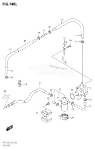 DF175ZG From 17502Z-610001 (E01 E40)  2016 drawing FUEL PUMP (DF175TG:E01)