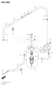 15003P-710001 (2017) 150hp E01 E40-Gen. Export 1 - Costa Rica (DF150AP) DF150AP drawing FUEL PUMP (DF175AP:E01)