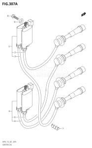 11502F-010001 (2010) 115hp E01 E40-Gen. Export 1 - Costa Rica (DF115TK10  DF115WTK10  DF115WZK10) DF115T drawing IGNITION COIL