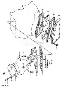 DT25 From 02503-405316-407354 ()  1984 drawing INLET CASE - EXHAUST COVER