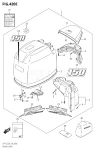 15002Z-610001 (2016) 150hp E03-USA (DF150Z) DF150Z drawing ENGINE COVER (DF150Z:E03)