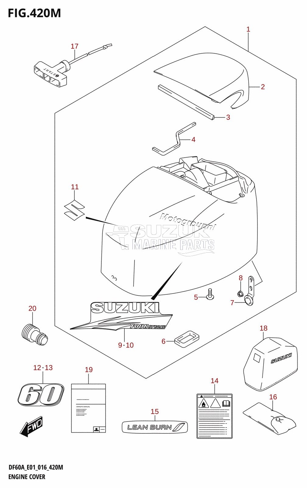 ENGINE COVER (DF60ATH:E40)