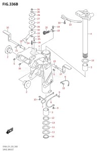 05003F-040001 (2020) 50hp E01-Gen. Export 1 (DF50A  DF50ATH) DF50A drawing SWIVEL BRACKET (DF40AQH:E01,DF40ATH:E01,DF50ATH:E01)