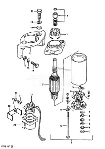 DT15 From 01501-301001 till 303840 ()  1983 drawing STARTING MOTOR