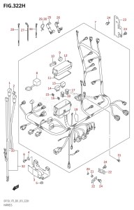 DF175T From 17502F-310001 (E01 E40)  2013 drawing HARNESS (DF175Z:E40)