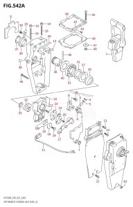 DF250 From 25005F-140001 (E40)  2021 drawing OPT:REMOTE CONTROL ASSY DUAL (2)