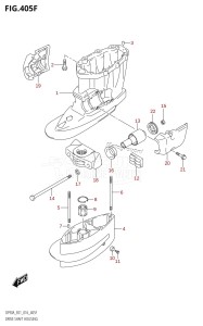 DF70A From 07003F-610001 (E01 E40)  2016 drawing DRIVE SHAFT HOUSING (DF80A:E40)