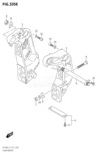 DF140A From 14003F-710001 (E11 E40)  2017 drawing CLAMP BRACKET (DF115AZ:E40)