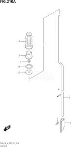 00603F-140001 (2021) 6hp P01-Gen. Export 1 (DF6A) DF6A drawing SHIFT ROD