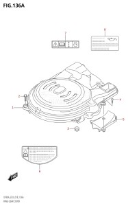 08002F-810001 (2018) 80hp E03-USA (DF80AT) DF80A drawing RING GEAR COVER