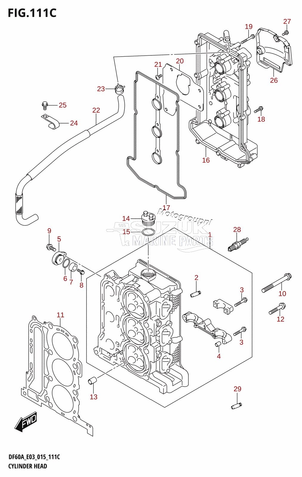 CYLINDER HEAD (DF60A:E03)