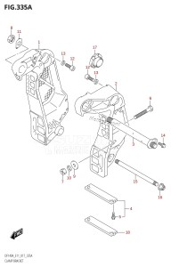 DF115A From 11503F-710001 (E11 E40)  2017 drawing CLAMP BRACKET (DF100AT:E11)