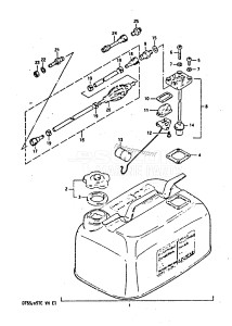 DT55 From 05501-603046-605119 ()  1986 drawing FUEL TANK