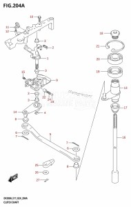 DF150AS From 15003F-440001 (E03 E11 E40)  2024 drawing CLUTCH SHAFT