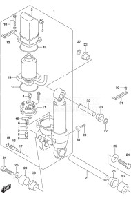 Outboard DF 25A drawing Tilt Cylinder