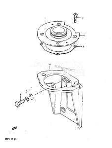 DT25 From 02503-507355 ()  1985 drawing UPPER OIL SEAL HOUSING