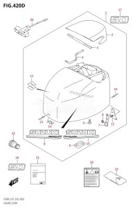 DF50A From 05003F-040001 (E01)  2020 drawing ENGINE COVER (DF50A:E01)