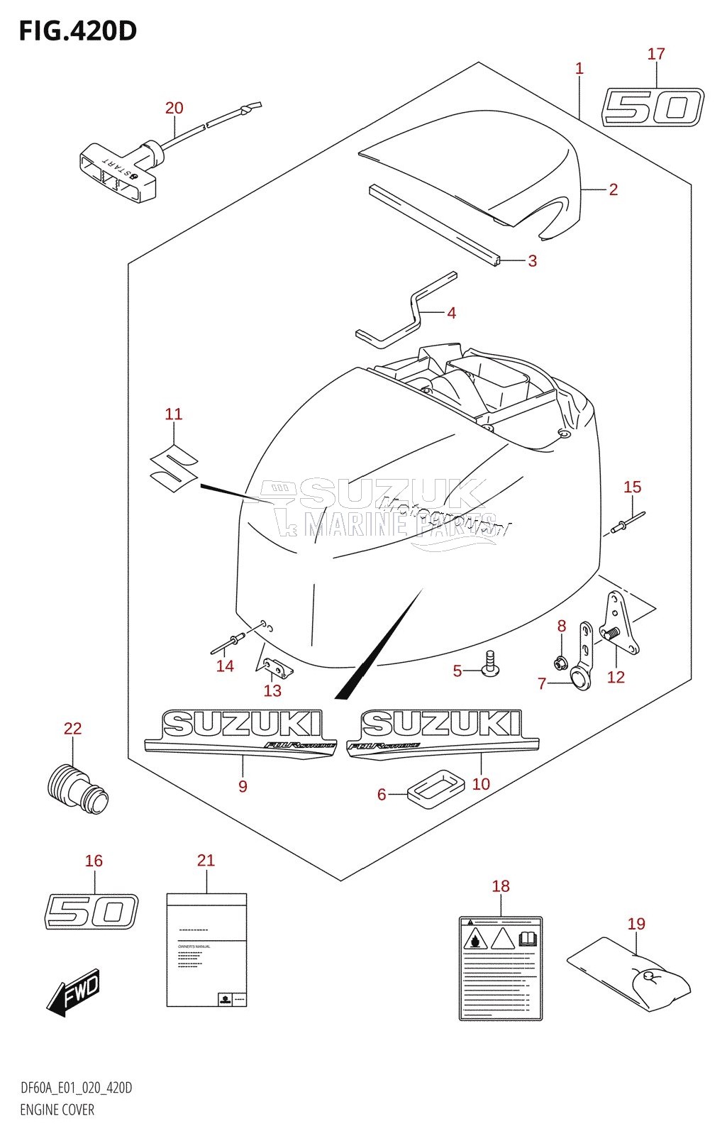 ENGINE COVER (DF50A:E01)