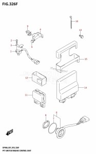 DF90A From 09003F-810001 (E01 E40)  2018 drawing PTT SWITCH /​ ENGINE CONTROL UNIT (DF90A:E40,DF90ATH:E40)