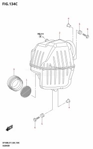 DF115BT From 11506F-440001 (E11 - E40)  2024 drawing SILENCER (DF100C)