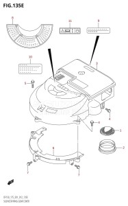 DF150 From 15002F-210001 (E01 E40)  2012 drawing SILENCER /​ RING GEAR COVER (DF175T:E01)