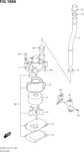 20003P-910001 (2019) 200hp E03-USA (DF200AP) DF200AP drawing WATER PUMP