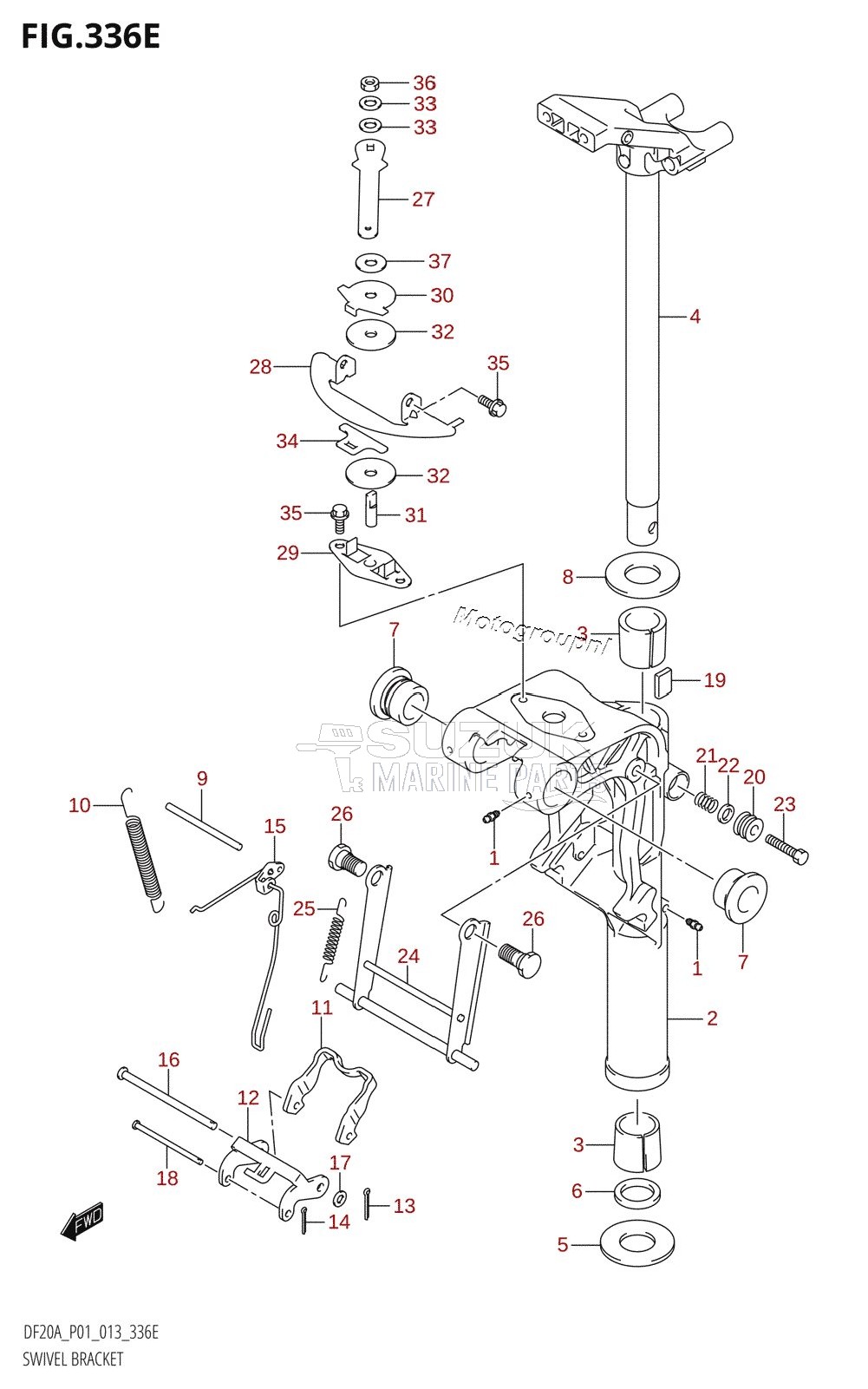 SWIVEL BRACKET (DF20A:P01)