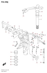 DF115AST From 11504F-610001 (E03)  2016 drawing SWIVEL BRACKET (DF140AZ:E40)