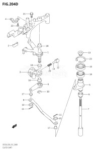 25003Z-210001 (2012) 250hp E03-USA (DF250Z) DF250Z drawing CLUTCH SHAFT (DF225Z:E03)