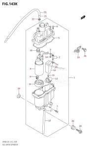 DF70A From 07003F-310001 (E01 E40)  2013 drawing FUEL VAPOR SEPARATOR (DF90ATH:E40)