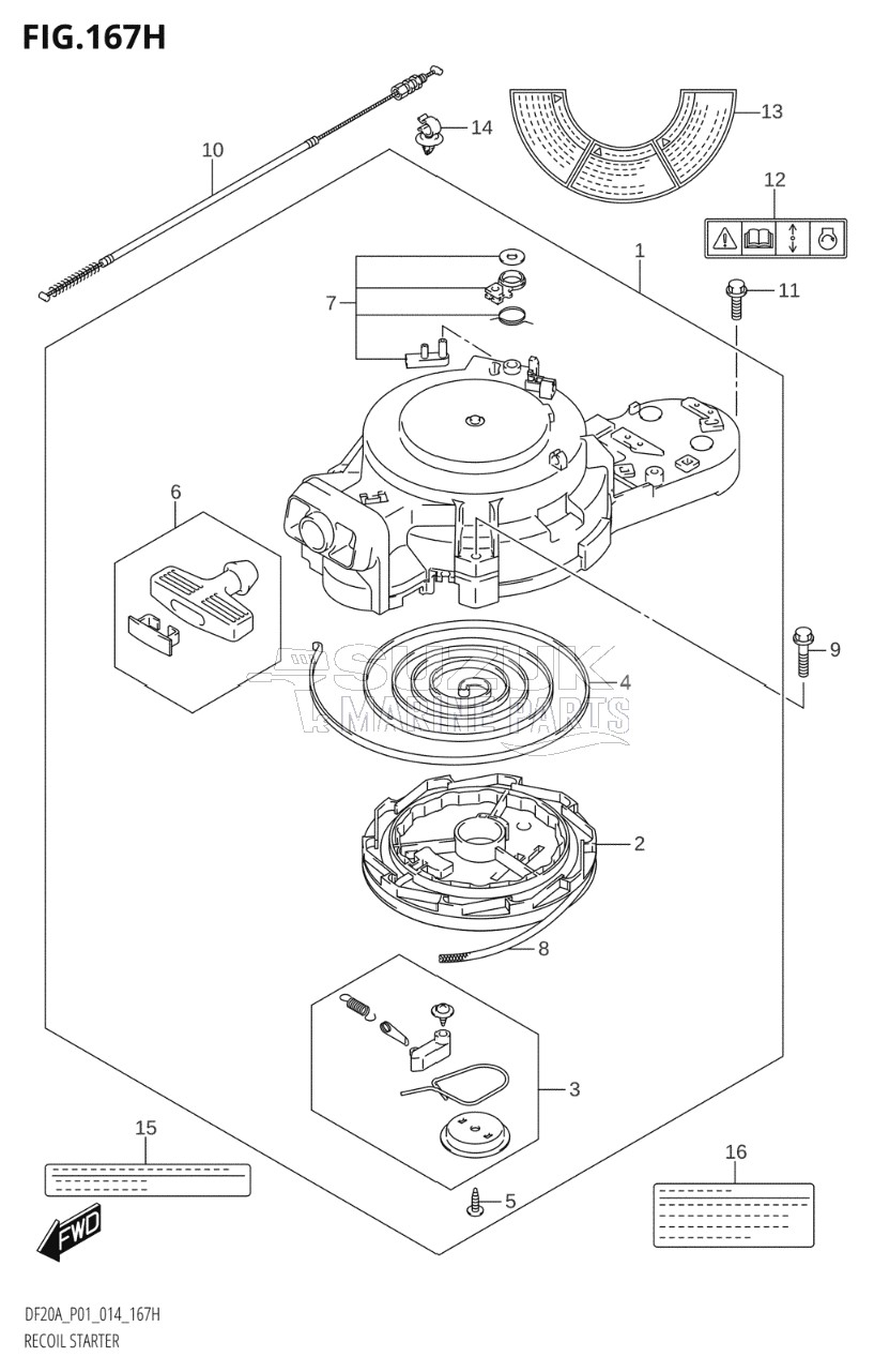 RECOIL STARTER (DF20A:P40)