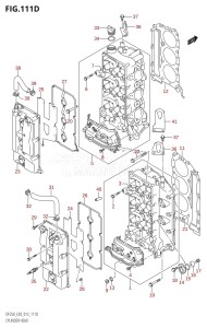 DF225Z From 22503Z-310001 (E03)  2013 drawing CYLINDER HEAD (DF225Z:E03)