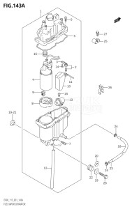 09001F-680001 (2006) 90hp E01-Gen. Export 1 (DF90TK6) DF90 drawing FUEL VAPOR SEPARATOR (DF90T,DF100T,DF115T,DF115Z)