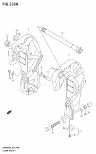 DF40A From 04003F-310001 (E03)  2013 drawing CLAMP BRACKET (DF40A:E03)