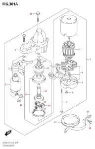 DF150A From 15003F-040001 (E01 E03 E40)  2020 drawing STARTING MOTOR