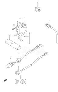 Outboard DF 9.9A drawing Sensor/Switch Non-Remote Control