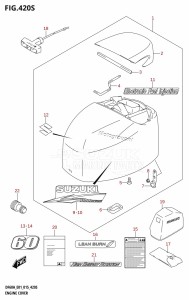 DF50A From 05004F-510001 (E01)  2015 drawing ENGINE COVER (DF60AVT:E40)