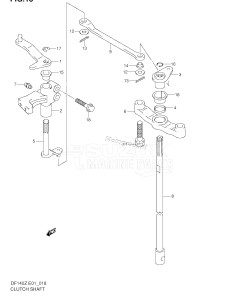 DF140 From 14000Z-251001 ()  2002 drawing CLUTCH SHAFT