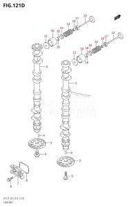 DF175TG From 17502F-410001 (E01 E40)  2014 drawing CAMSHAFT (DF150TG:E40)