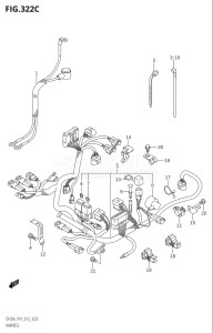 00995F-240001 (2022) 9.9hp E03-USA (DF9.9BTH) DF9.9B drawing HARNESS (DF15A:P01)