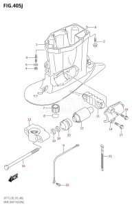 DF150Z From 15002Z-510001 (E03)  2015 drawing DRIVE SHAFT HOUSING (DF150ST:E03)