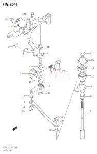 DF250 From 25003F-210001 (E01 E40)  2012 drawing CLUTCH SHAFT (DF250T:E01)