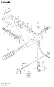 DT40 From 04005-210001 ()  2012 drawing TILLER HANDLE (DT40W:P40)