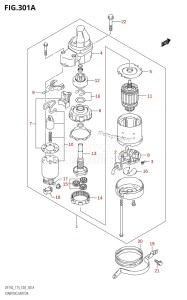 DF175T From 17502F-110001 (E03)  2011 drawing STARTING MOTOR