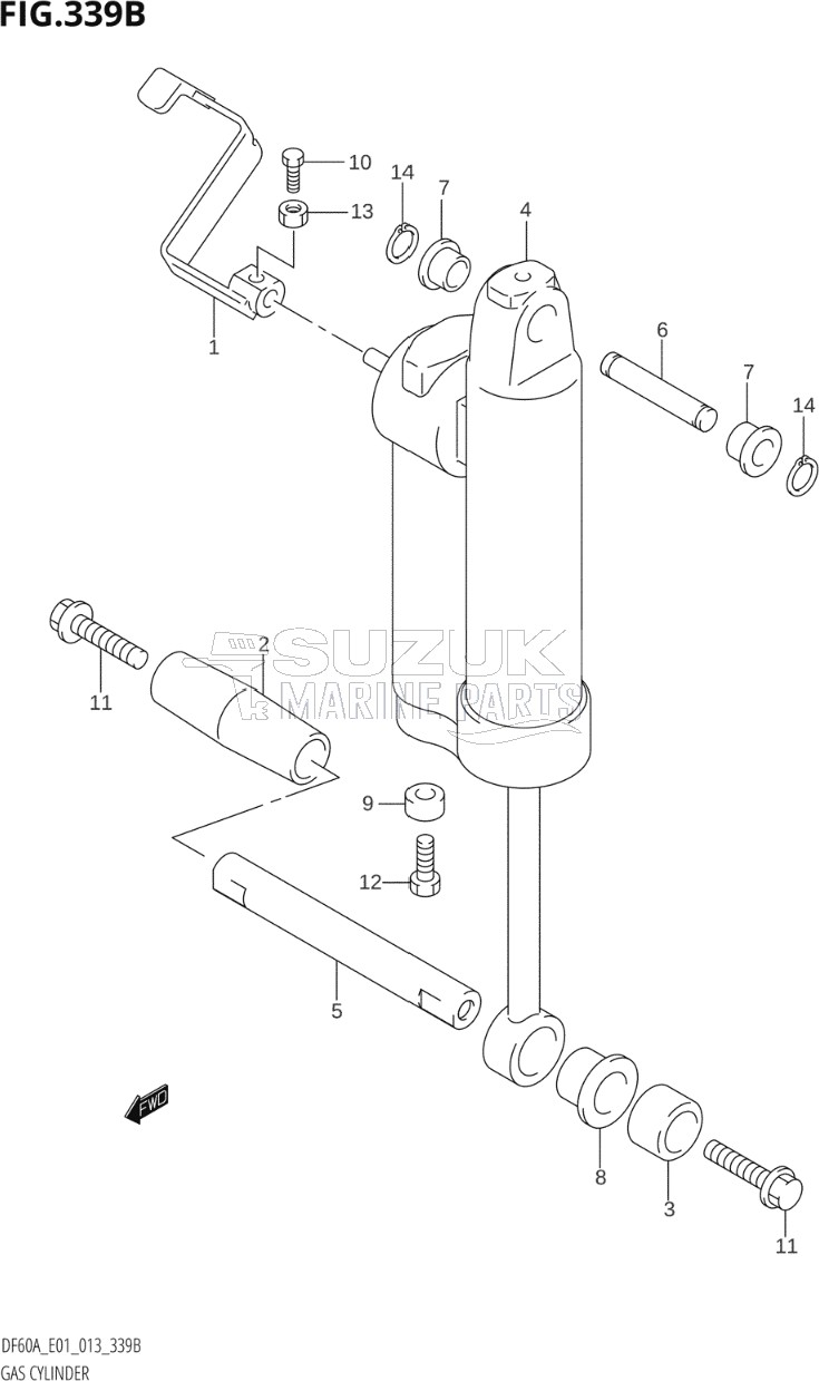 GAS CYLINDER (DF60AQH:E01)